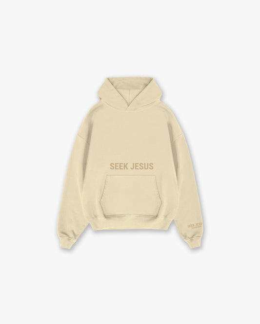 Seek Jesus Hoodie - Ivory Cream