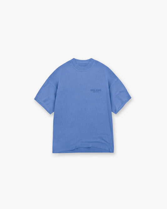 Seek Jesus Tee | Sunday Blue